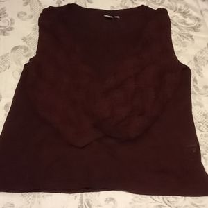 3/4 wine color light weight sweater
